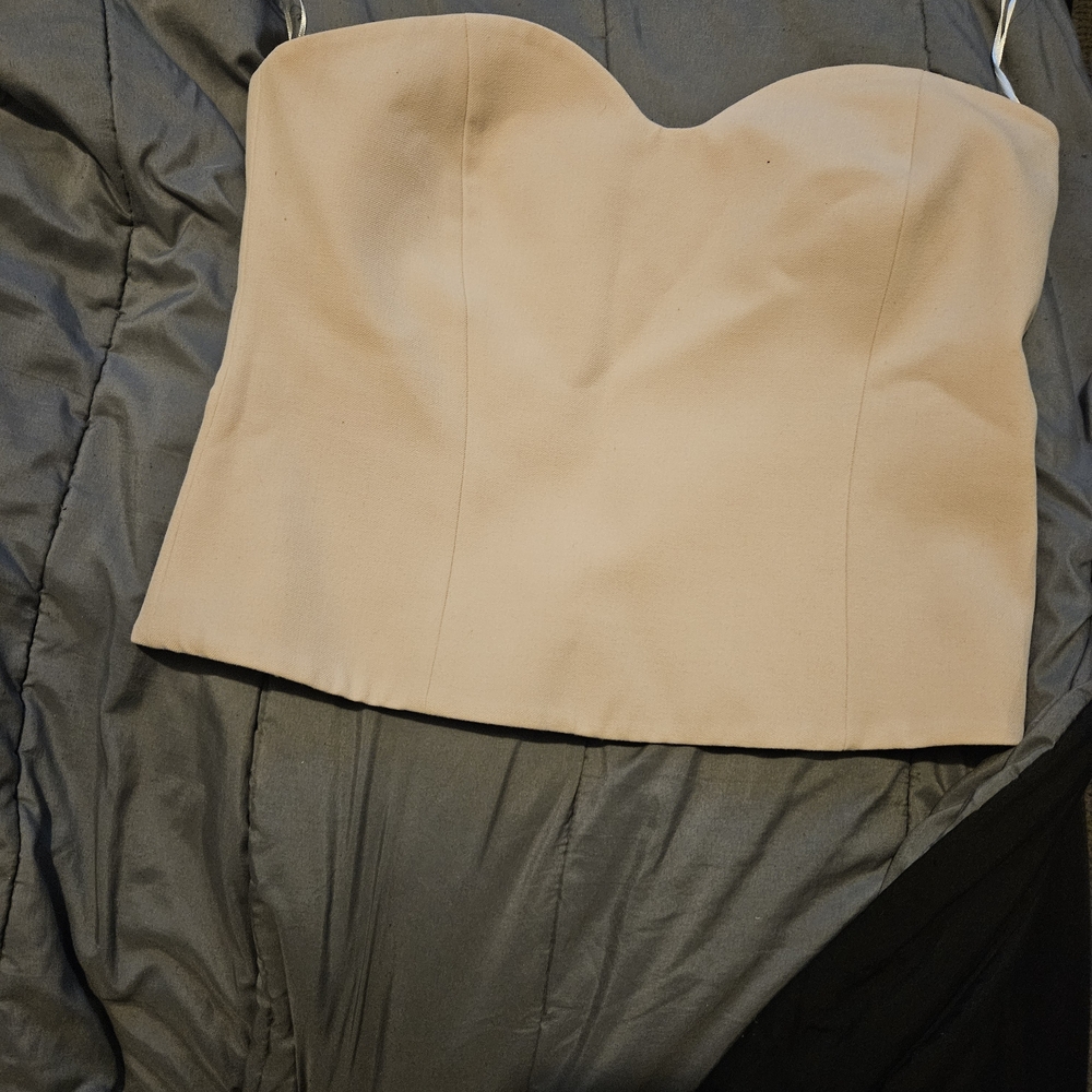 Pink Strapless Bustier Top